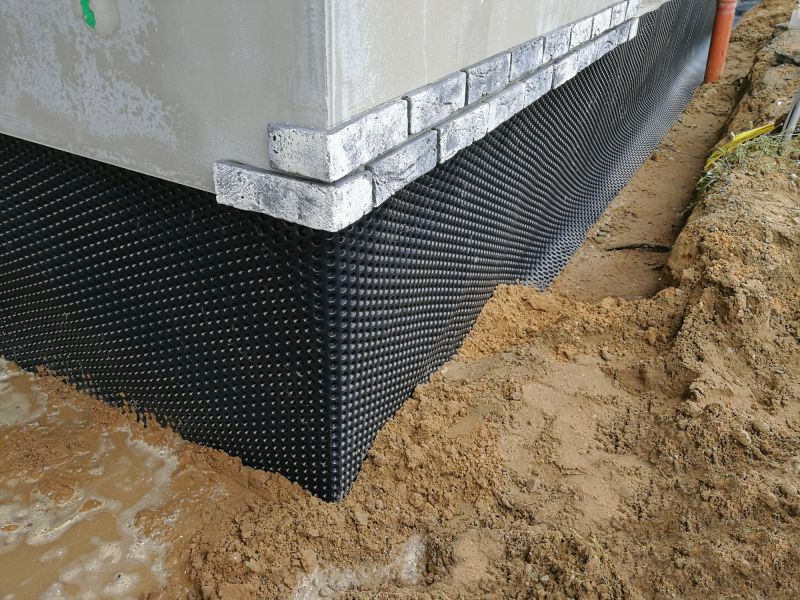 Membrane Laying on Foundation